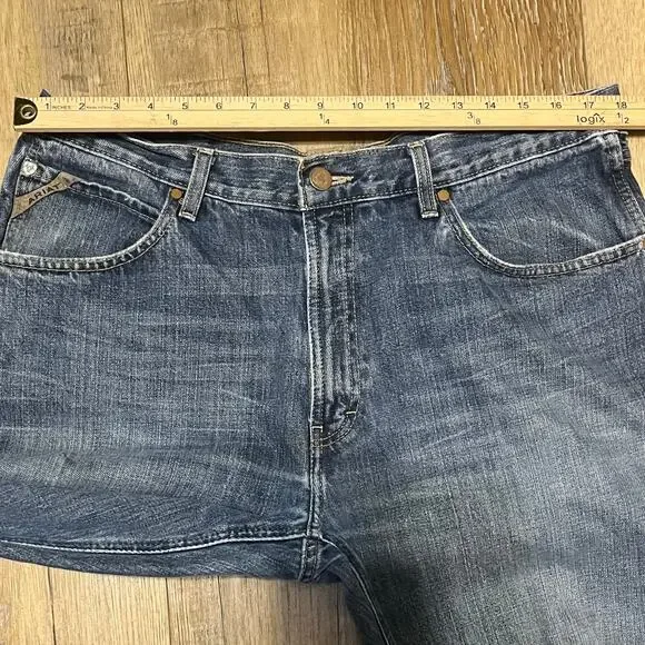 Ariat M3 Jeans Men's 38x32 Athletic Straight Leg Denim Medium Wash Work Western - Picture 8 of 9